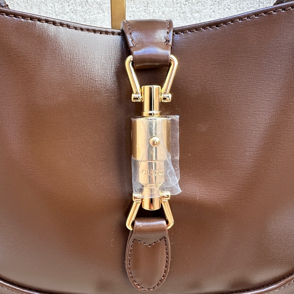 Gucci Brown Leather Jackie 1961 BRAND NEW!! - Picture 3 of 8